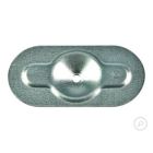 Drukverdeelplaat ovaal 82x40 mm, verpakking van 500 stuks